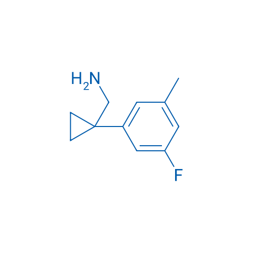(1-(3-Fluoro-5-methylphenyl)cyclopropyl)methanamine 250mg