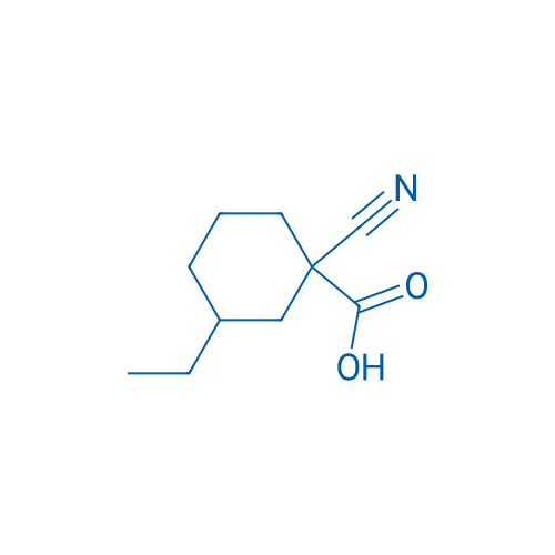 1-Cyano-3-ethylcyclohexane-1-carboxylic acid 1g
