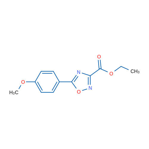 Ethyl 5-(4-methoxyphenyl)-1,2,4-oxadiazole-3-carboxylate 1g