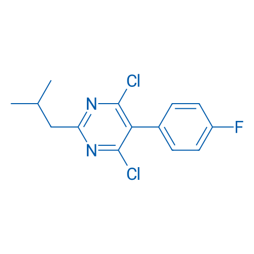 4,6-Dichloro-5-(4-fluorophenyl)-2-isobutylpyrimidine 250mg