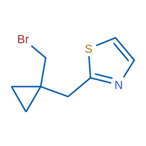 2-([1-(Bromomethyl)cyclopropyl]methyl)-1,3-thiazole 1g