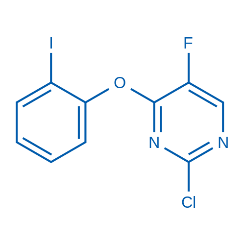 2-Chloro-5-fluoro-4-(2-iodophenoxy)pyrimidine 5g