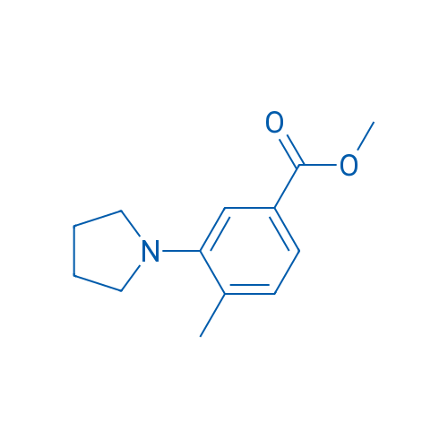 Methyl 4-methyl-3-(pyrrolidin-1-yl)benzoate 1g