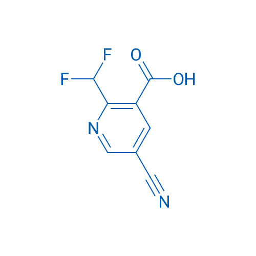 5-Cyano-2-(difluoromethyl)nicotinic acid 250mg