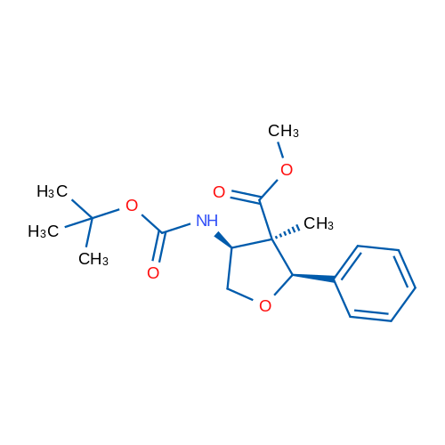 Methyl (2R,3R,4S)-4-{[(tert-butoxy)carbonyl]amino}-3-methyl-2-phenyloxolane-3-carboxylate 1g