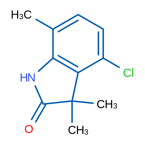 4-Chloro-3,3,7-trimethyl-2,3-dihydro-1h-indol-2-one 1g