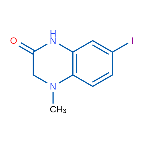 7-Iodo-4-methyl-3,4-dihydroquinoxalin-2(1H)-one 1g