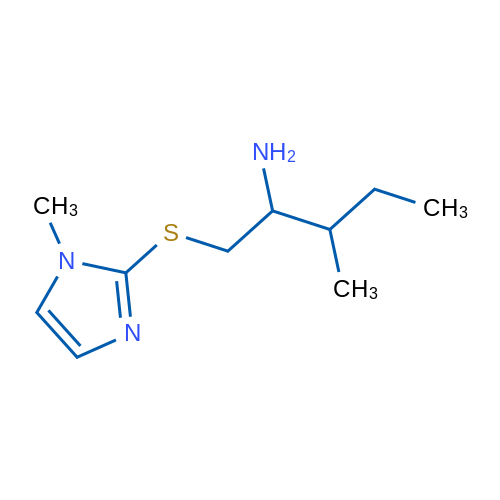 2-[(2-Amino-3-methylpentyl)sulfanyl]-1-methyl-1h-imidazole 5g