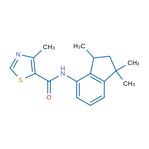 4-Methyl-N-(1,1,3-trimethyl-2,3-dihydro-1H-inden-4-yl)-1,3-thiazole-5-carboxamide 1g