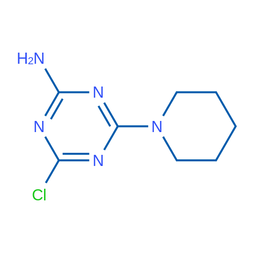 4-Chloro-6-(piperidin-1-yl)-1,3,5-triazin-2-amine 1g
