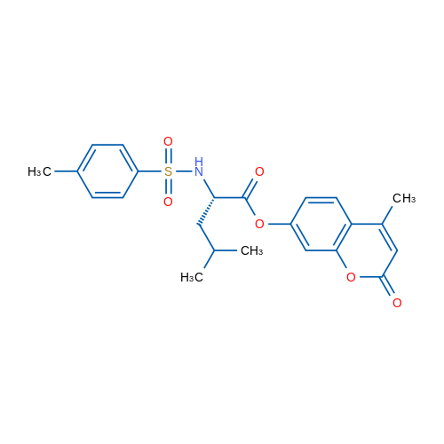 (S)-4-Methyl-2-oxo-2H-chromen-7-yl 4-methyl-2-(4-methylphenylsulfonamido)pentanoate 250mg