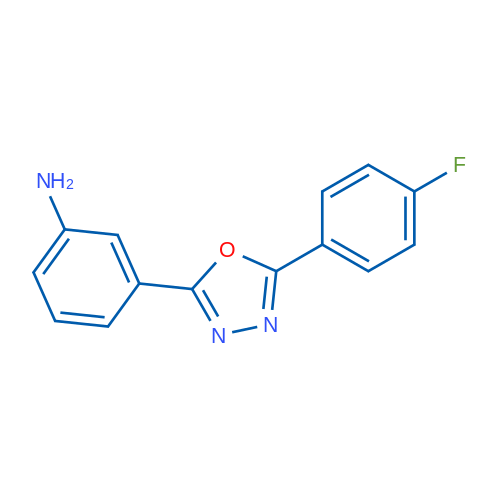 3-(5-(4-Fluorophenyl)-1,3,4-oxadiazol-2-yl)aniline 1g