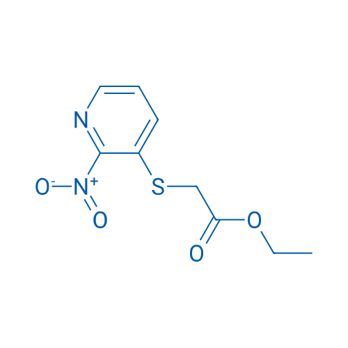 Ethyl 2-((2-nitropyridin-3-yl)thio)acetate 250mg