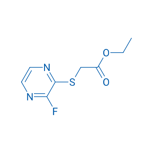 Ethyl 2-((3-fluoropyrazin-2-yl)thio)acetate 250mg