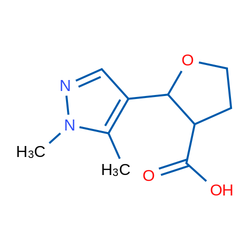 2-(1,5-Dimethyl-1H-pyrazol-4-yl)oxolane-3-carboxylic acid 1g