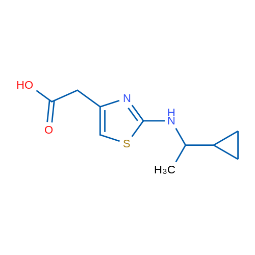 2-{2-[(1-cyclopropylethyl)amino]-1,3-thiazol-4-yl}acetic acid 1g