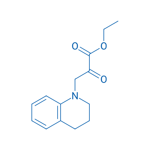 Ethyl 3-(3,4-dihydroquinolin-1(2H)-yl)-2-oxopropanoate 250mg