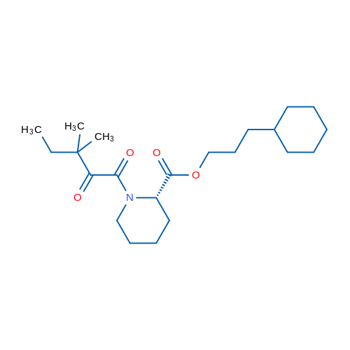 (S)-3-Cyclohexylpropyl 1-(3,3-dimethyl-2-oxopentanoyl)piperidine-2-carboxylate 1g