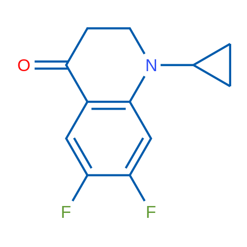 1-Cyclopropyl-6,7-difluoro-2,3-dihydroquinolin-4(1H)-one 1g