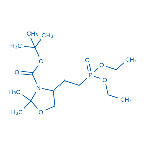 3-Oxazolidinecarboxylic acid, 4-[2-(diethoxyphosphinyl)ethyl]-2,2-dimethyl-, 1,1-dimethylethyl esteR, (4R)- 250mg