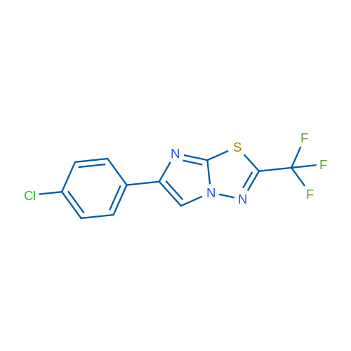 6-(4-Chlorophenyl)-2-(trifluoromethyl)imidazo[2,1-b][1,3,4]thiadiazole 1g