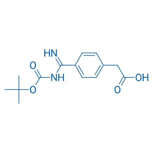 2-(4-(N-(tert-butoxycarbonyl)carbamimidoyl)phenyl)acetic acid 1g