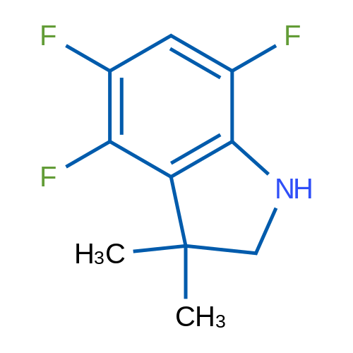 4,5,7-Trifluoro-3,3-dimethyl-2,3-dihydro-1h-indole 1g