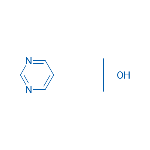 2-Methyl-4-(pyrimidin-5-yl)but-3-yn-2-ol 1g