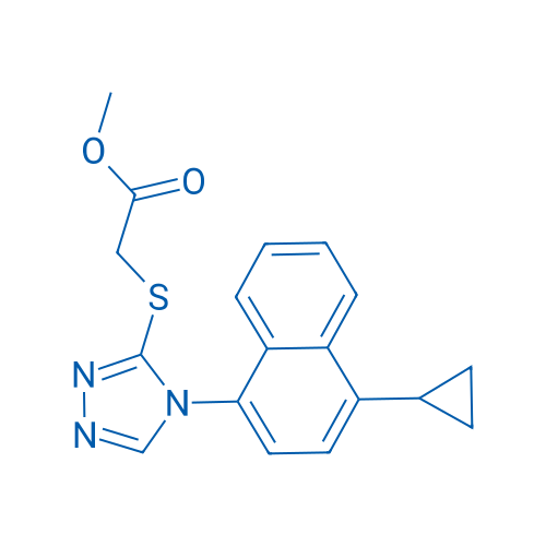 Methyl 2-((4-(4-cyclopropylnaphthalen-1-yl)-4H-1,2,4-triazol-3-yl)thio)acetate 1g
