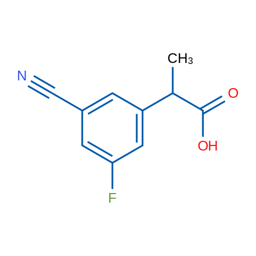 2-(3-Cyano-5-fluorophenyl)propanoic acid 1g