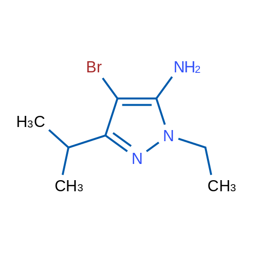 4-Bromo-1-ethyl-3-isopropyl-1H-pyrazol-5-amine 250mg