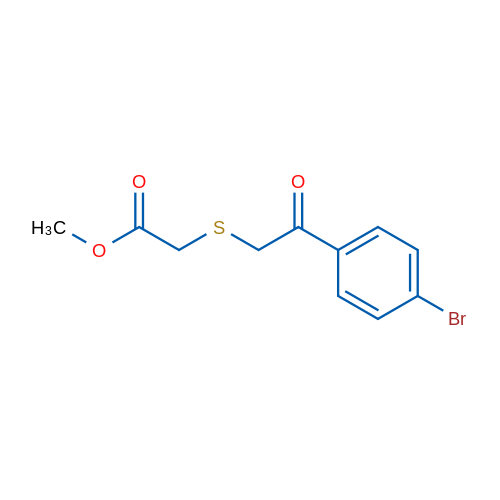 Methyl 2-{[2-(4-bromophenyl)-2-oxoethyl]sulfanyl}acetate 1g