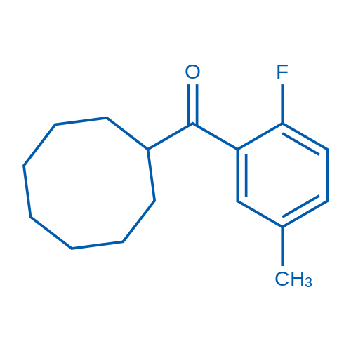 Cyclooctyl(2-fluoro-5-methylphenyl)methanone 50mg