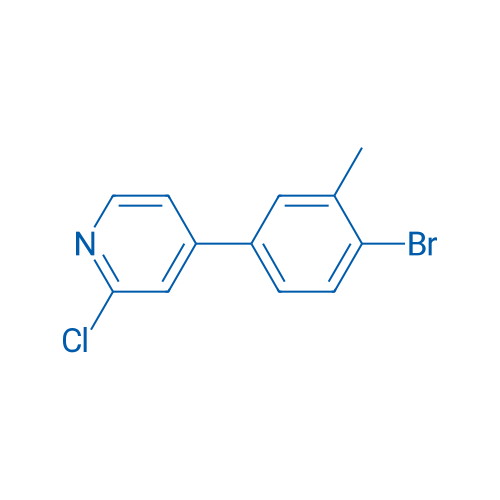 4-(4-Bromo-3-methylphenyl)-2-chloropyridine 250mg