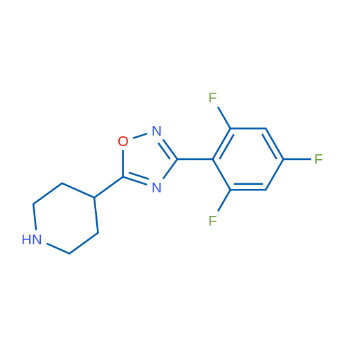 5-(Piperidin-4-yl)-3-(2,4,6-trifluorophenyl)-1,2,4-oxadiazole 1g