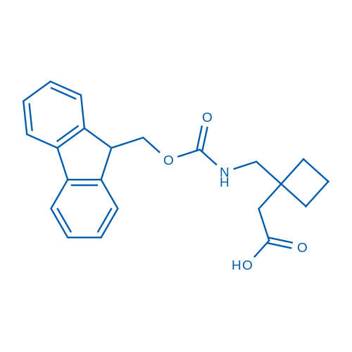 2-(1-(((((9H-Fluoren-9-yl)methoxy)carbonyl)amino)methyl)cyclobutyl)acetic acid 100mg