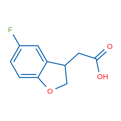 2-(5-Fluoro-2,3-dihydrobenzofuran-3-yl)acetic acid 250mg