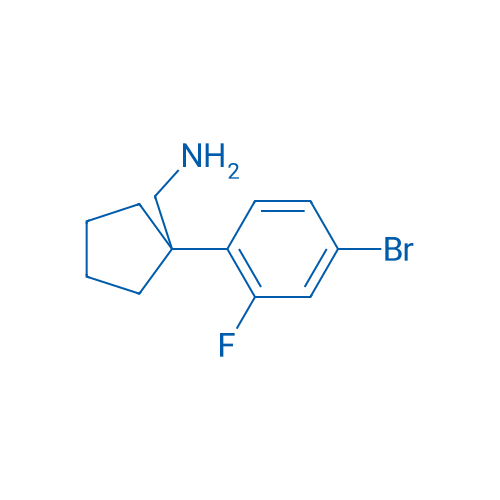 (1-(4-Bromo-2-fluorophenyl)cyclopentyl)methanamine 250mg