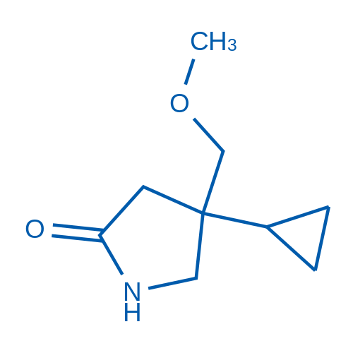 4-Cyclopropyl-4-(methoxymethyl)pyrrolidin-2-one 250mg