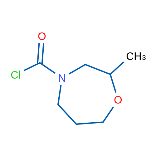 2-Methyl-1,4-oxazepane-4-carbonyl chloride 1g