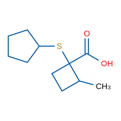 1-(Cyclopentylsulfanyl)-2-methylcyclobutane-1-carboxylic acid 1g