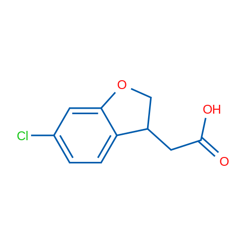 2-(6-Chloro-2,3-dihydrobenzofuran-3-yl)acetic acid 250mg