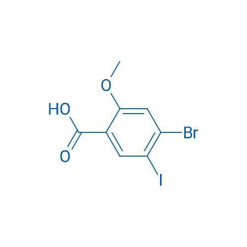 4-Bromo-5-iodo-2-methoxybenzoic acid 100mg