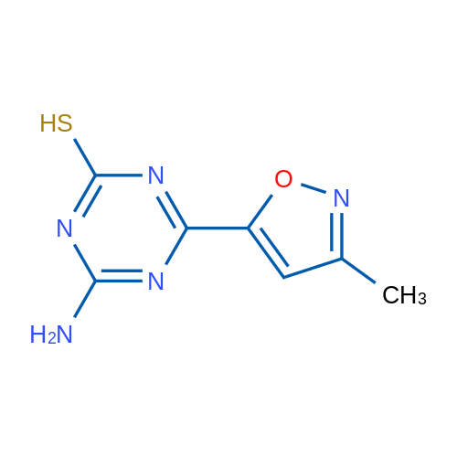 4-Amino-6-(3-methyl-1,2-oxazol-5-yl)-1,3,5-triazine-2-thiol 1g