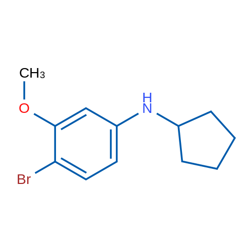 4-Bromo-N-cyclopentyl-3-methoxyaniline 5g