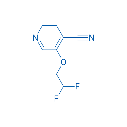 4-Pyridinecarbonitrile, 3-(2,2-difluoroethoxy)- 250mg