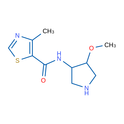 N-(4-Methoxypyrrolidin-3-yl)-4-methyl-1,3-thiazole-5-carboxamide 1g