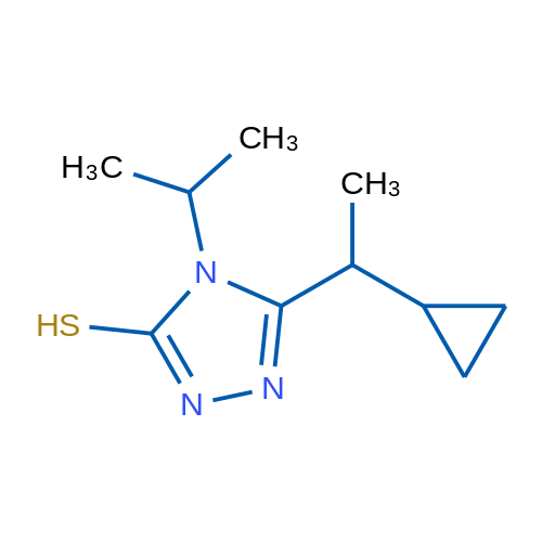 5-(1-Cyclopropylethyl)-4-(propan-2-yl)-4h-1,2,4-triazole-3-thiol 1g