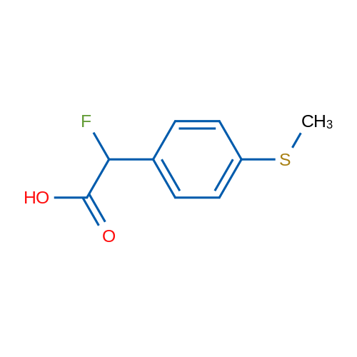 2-Fluoro-2-[4-(methylsulfanyl)phenyl]acetic acid 1g