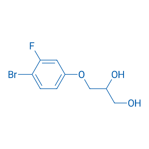 3-(4-Bromo-3-fluorophenoxy)propane-1,2-diol 250mg